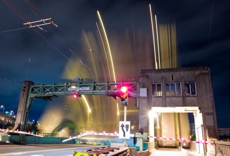 University Drawbridge At Night